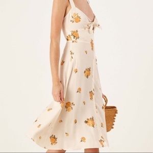 🌼Reformation Frankfort Tie Bodice Dress - Size 4